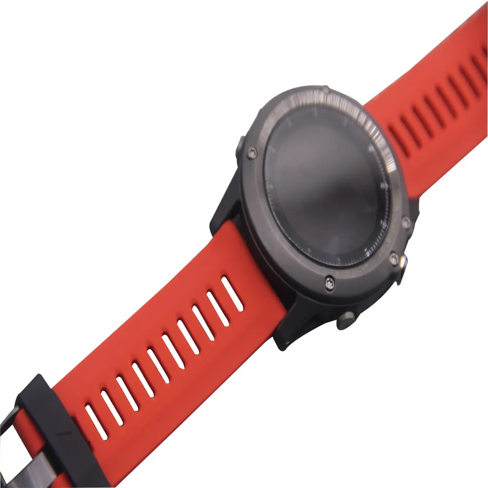 Ремешок силиконовый сменный для наручных часов Сапфировый Браслет Garmin Fenix 3 / HR