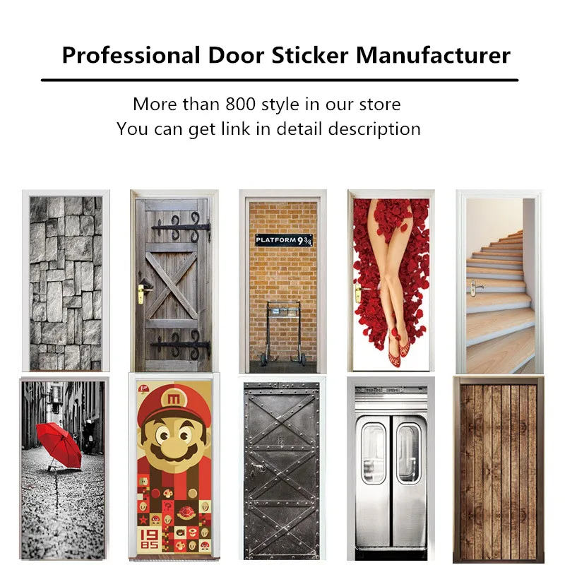 Креативная 3D наклейка на дверь домашний декор сделай сам наклейки самоклеящиеся