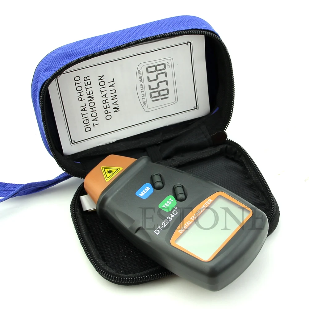 Цифровой фототахометр Бесконтактный измеритель оборотов в минуту|tachometer non