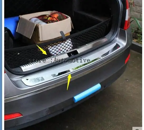 Для Skoda Octavia A7- седан автомобиля-Stying задняя защита заднего бампера багажника защита порога пластина автомобильные аксессуары