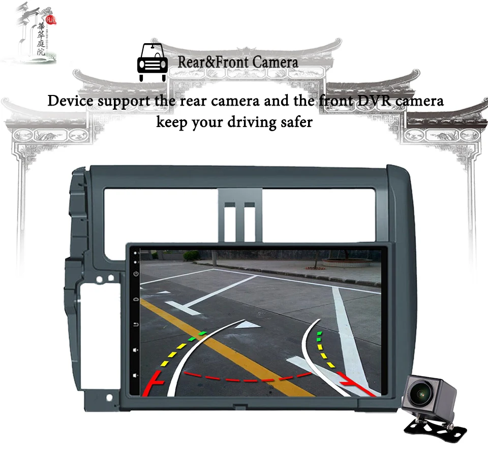 2 DIN 1024*600 Android 9 0 для Toyota PRADO 150 2010 2011 2012 2013 Восьмиядерный 4G RAM 64G Bluetooth Автомобильный DVD
