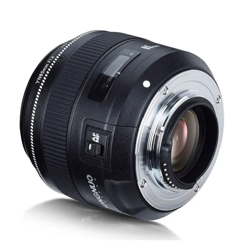 Объектив YONGNUO YN85mm F1.8N AF/MF стандартный и средний телеобъектив с фиксированным фокусом для Nikon D3200/D3300/D3400/D5200/D750/D850