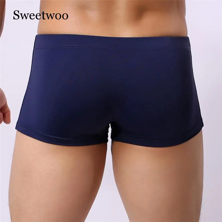 

6 Colors Sexy Men's Boxer Briefs Swimming Men's Shorts Swimming Swim Trunks Shorts Slim Sexy Swimwear Pants Gifts 1PC