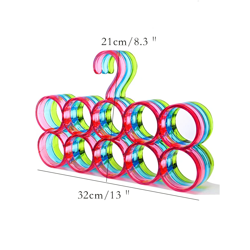 

Creative Storage Rack Organizer Nordic Style Ring Home Bedroom Wardrobe Scarf Rack Debris Anti-Folding Storage Hanger Organizer