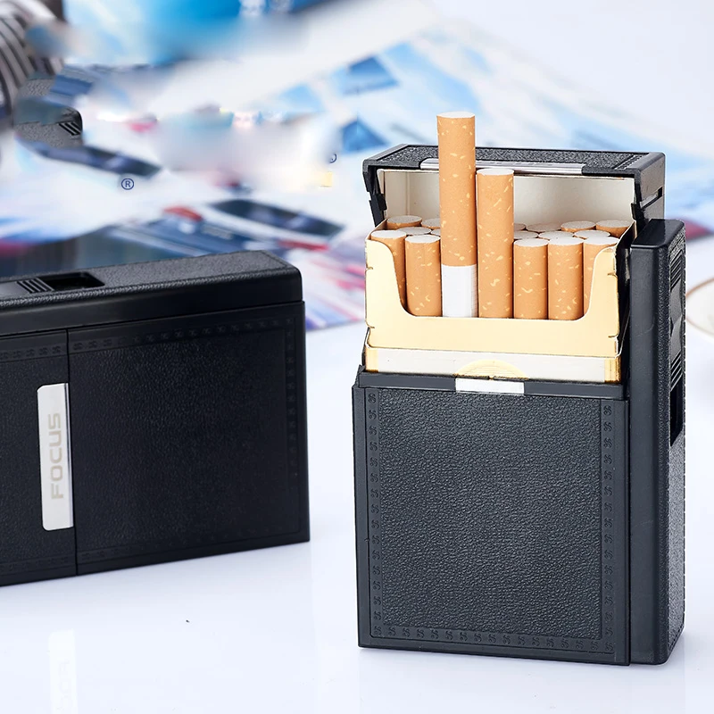 HY043A Креативный новый мужской из нержавеющей стали 20 шт портсигар с USB