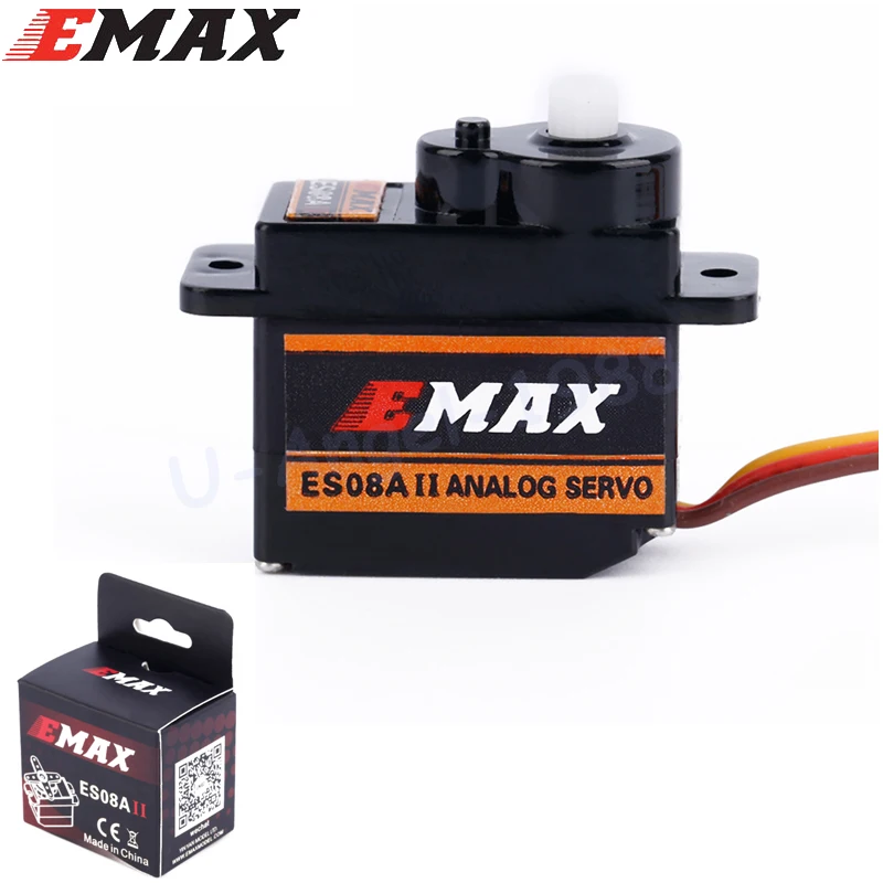 4x EMax 9g Высокочувствительный Мини Sub Micro Servo ES08A 8g ES08 3D Радиоуправляемый вертолет