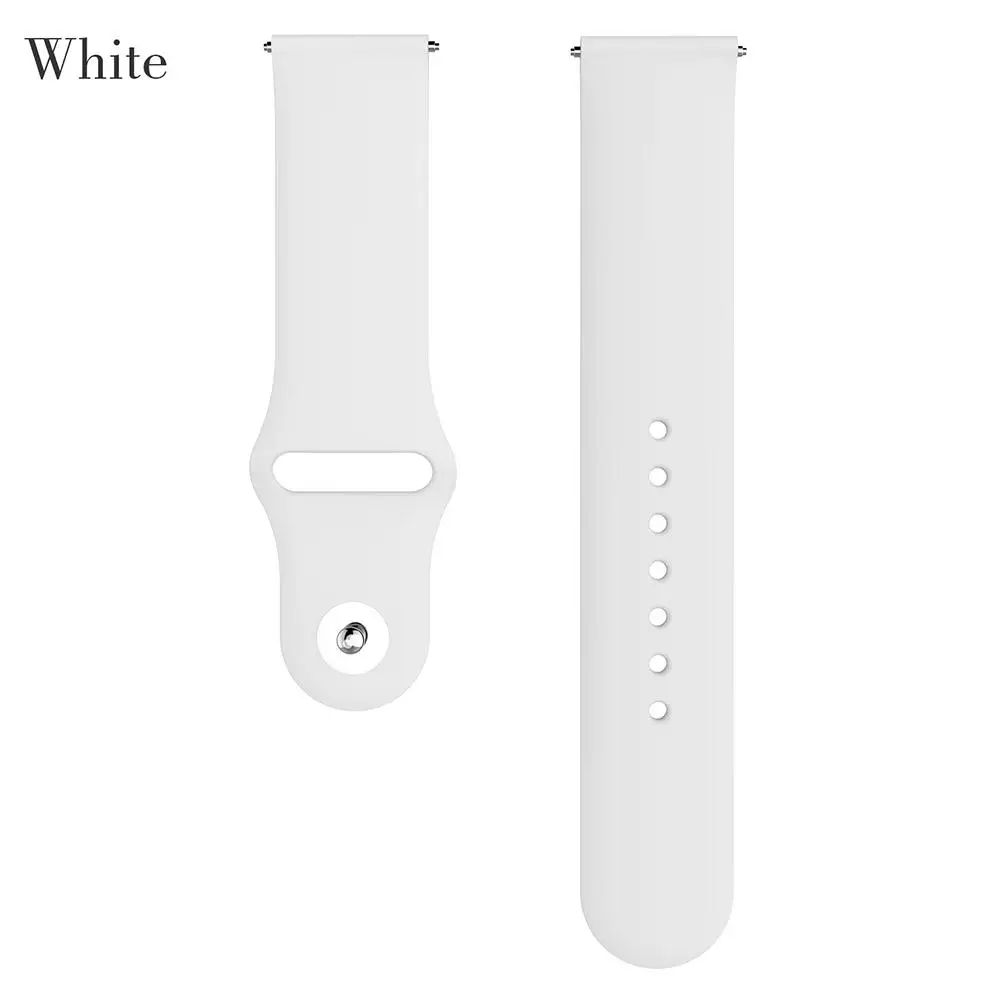 Белый Ремешок на запястье для POLAR Vantage M Smartwatch, браслет, ремешок на запястье, Сменные аксессуары, мягкая силиконовая лента, унисекс - Цвет: Белый