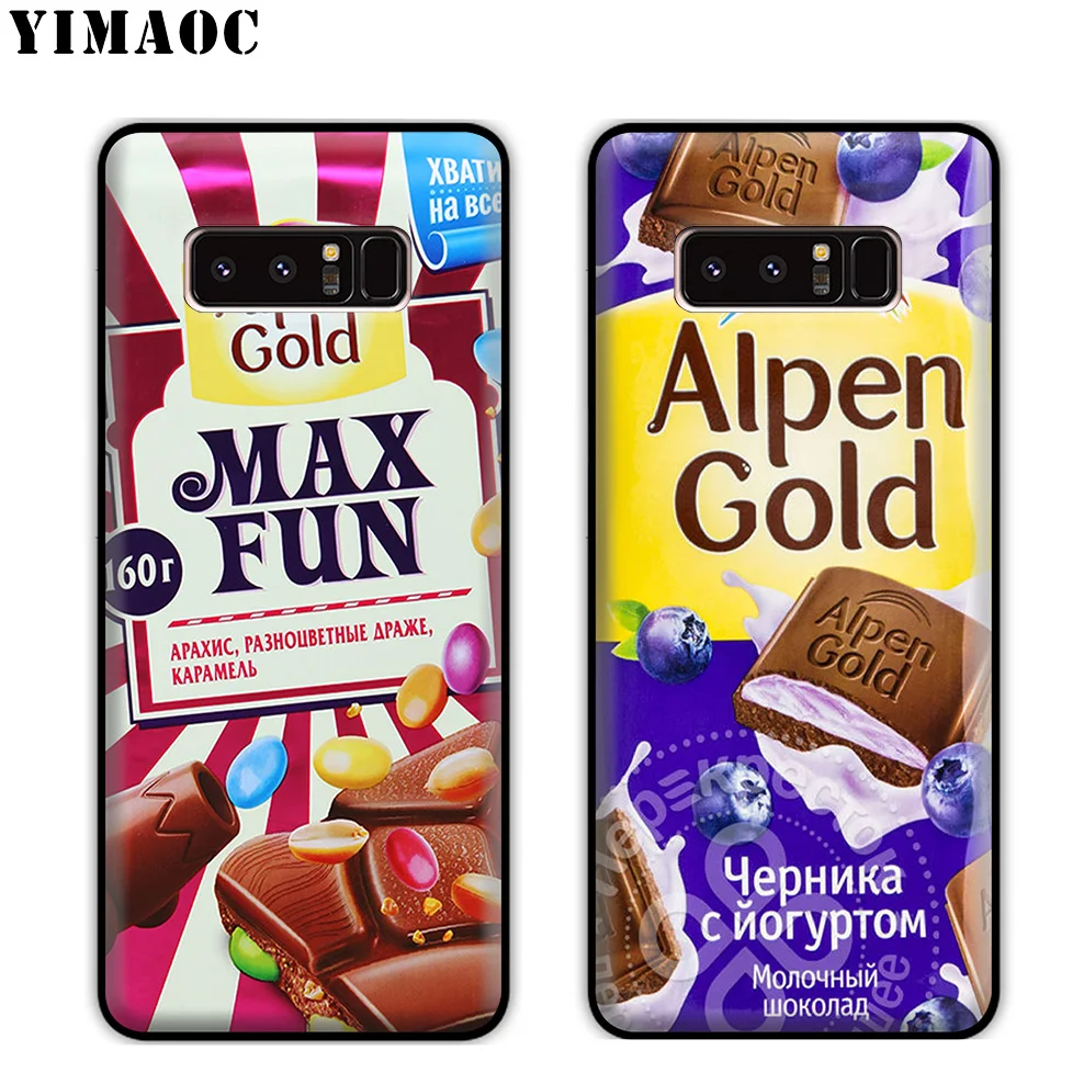 Yimaoc Alpen с изображением шоколада wonka Бар Мягкий силиконовый чехол для samsung Galaxy Note 10