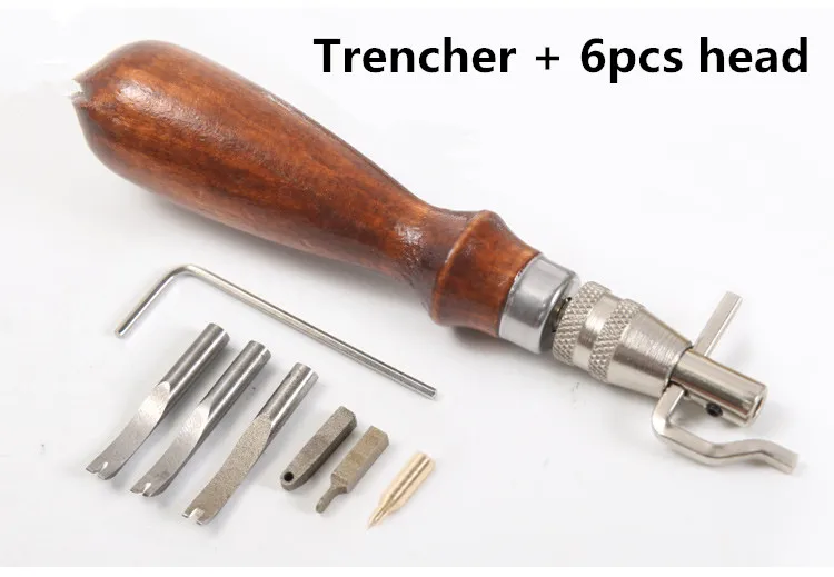 5-6pcs/set Practical Multifunction DIY Leather craft Pro Stitching Groover Crease Tool Set slotter hand tools | Инструменты