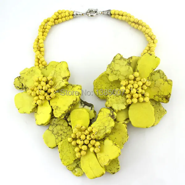 Модное желтое ожерелье в африканском стиле с бусинами для вечеринки подружки