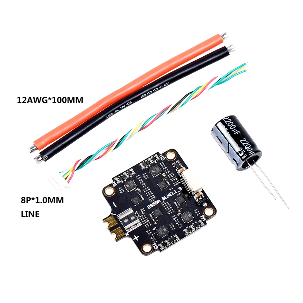 

BS-55A 2-6s 4 в 1 55A / 40A ESC BLHeli_S ESC контроллер скорости плата поддержки Dshot150 Dshot300 Dshot600 для RC FPV гоночных моделей