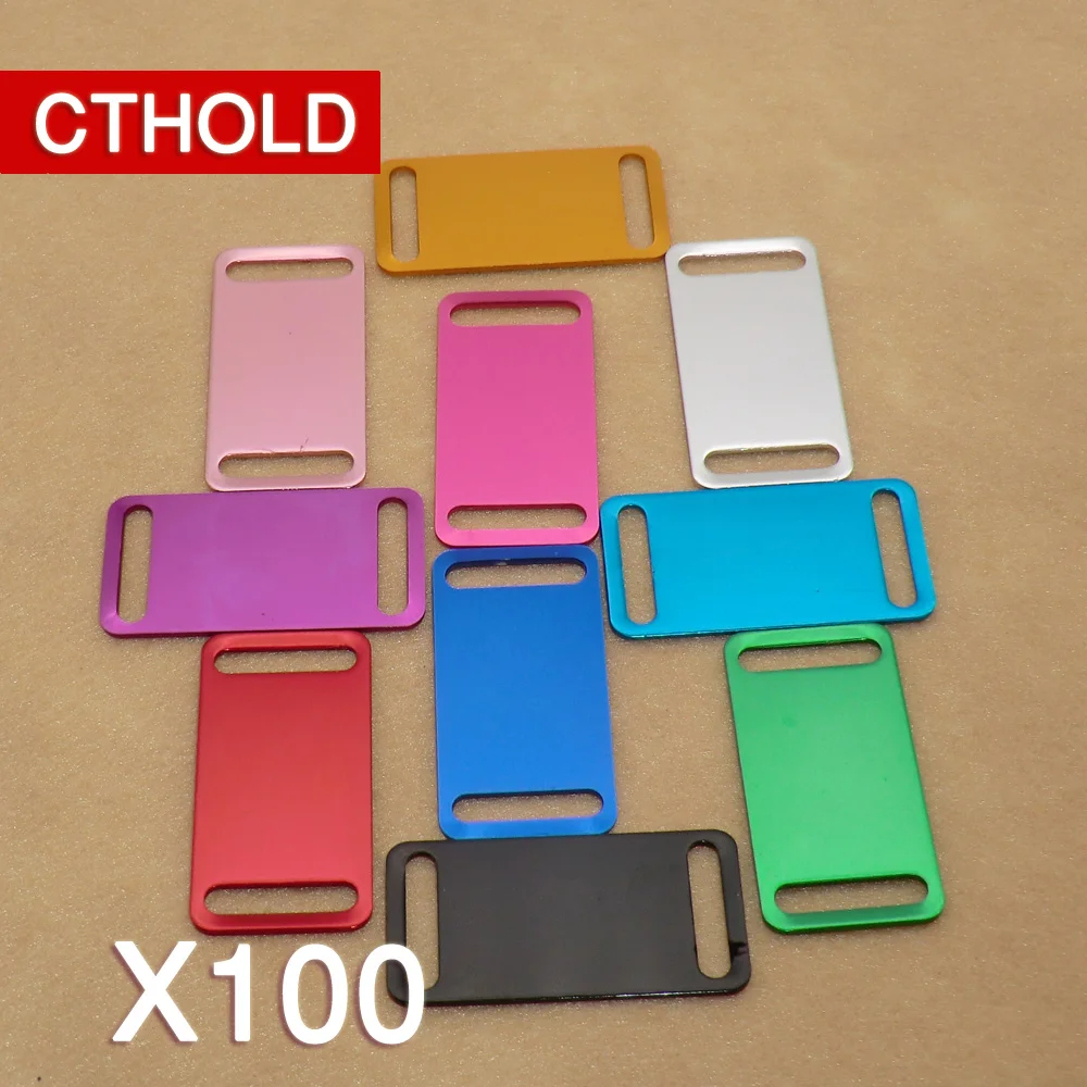 

CTHOLD 100pcs identification Tags Blank dog tags Wholesale For Pet Shop engraved Tag Pet ID Tags Accessories custom Dog Name