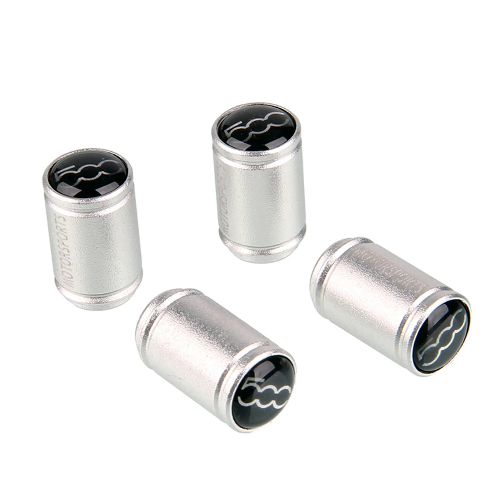 Car Accessories Wheel Tire Valve Stem Caps Cover For Fiat 500 500C 500L Doblo Uno Palio Punto Aegea Panda Siena Tyre Styling