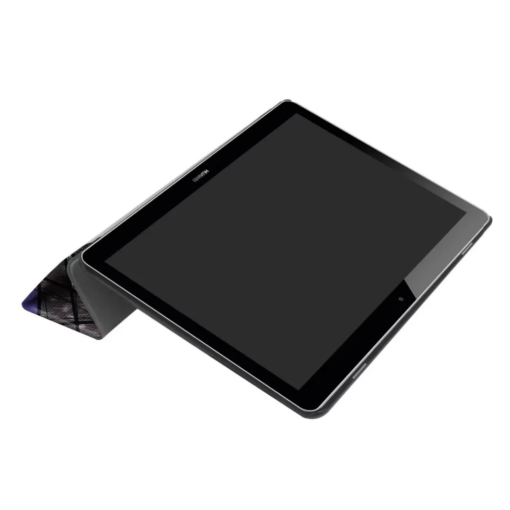MediaPad T3 10,0 9,6 ''Тонкий чехол из искусственной кожи чехол с красочным принтом Fundas для huawei T3 10 AGS-L09 AGS-L03 чехол для планшета s с подставкой