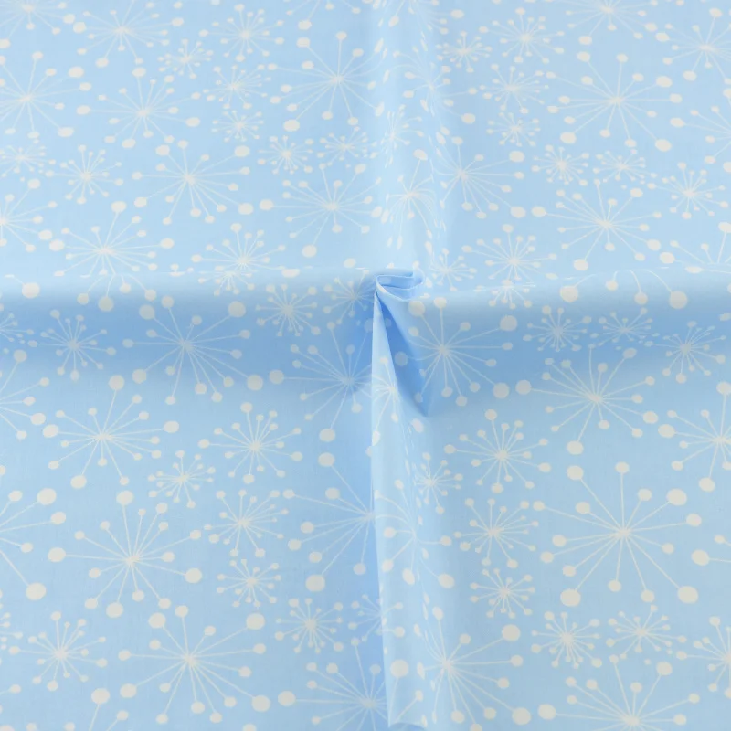 Tissue Home Textile Patchwork Sewing Cloth Craft Teramila Fabrics Tecido Blue Snowflake Floral Cotton Fabric Quilting Bedding | Дом и сад