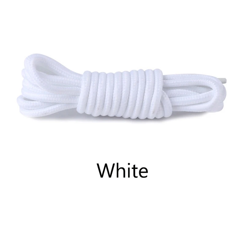 White 180 см, шнурки, круглые, эластичные, силиконовые, для ботинок martin, уличные, шнурки, высокое качество, LT023 - Цвет: White