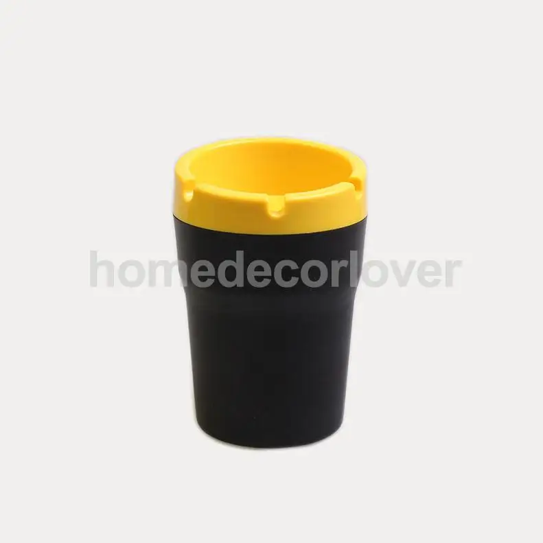 Разноцветная портативная автомобильная пепельница цилиндрический пластиковый