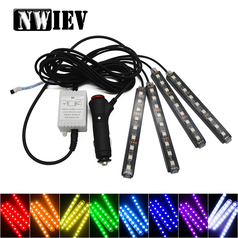 

NWIEV Car-Stying Decorative Lamp Strip For Acura Chevrolet Cruze Aveo Peugeot 307 308 Seat Leon Mazda 3 6 CX-5