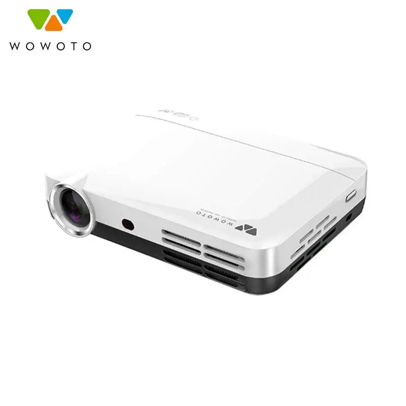 WOWOTO Wi Fi Bluetooth проектор Android 4K разрешение светодиодный DLP портативный HD для