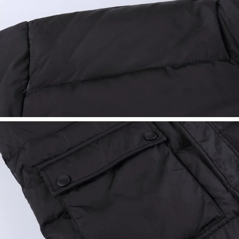 Мужской длинный пуховик черная теплая зимняя куртка с капюшоном быстрая