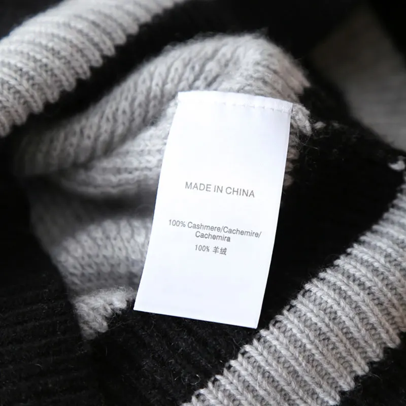 Женский кашемировый свитер красный с длинными рукавами и карманами Осень-зима 2019