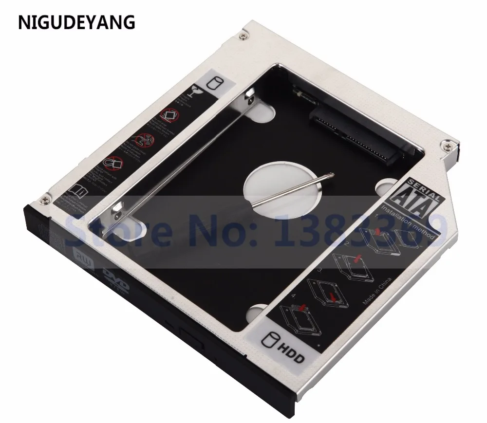 

NIGUDEYANG 2-й жесткий диск HDD SSD Оптический отсек Caddy для Toshiba Satellite L800 L850 L850D