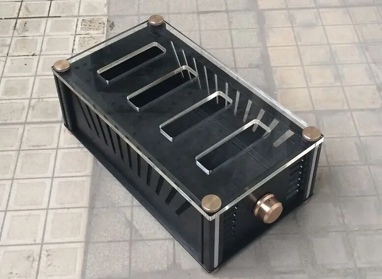 Алюминиевый корпус BZ2012RKV для усилителя корпуса/DIY box (202*143*362 мм)|amp enclosure|amplifier chassistube