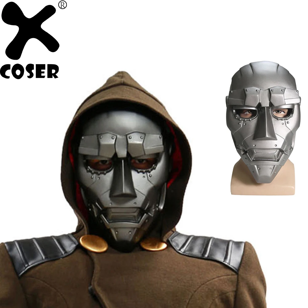 XCOSER Dr Doom маска для лица фильм фантастические четыре аксессуары косплея Хэллоуин
