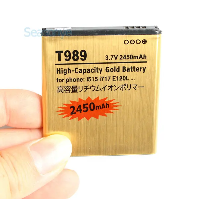 Seasonye 10 шт./лот 2450 мАч EB L1D7IBU /A EB585157VA / K золотой Сменный аккумулятор для Samsung T Mobile Galaxy