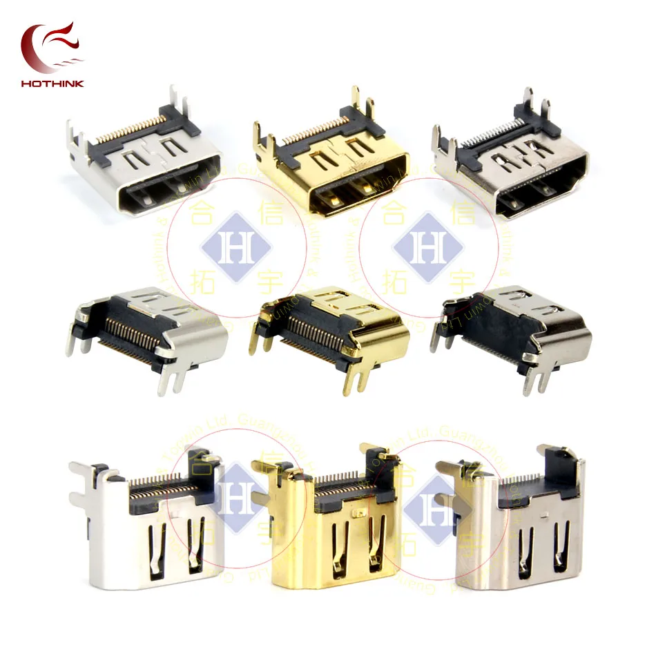 Коннектор HOTHINK 10 шт./лот с гнездом HDMI для консоли PS4 Playstation 4|connector hdmi|connector jackconnector 1/4