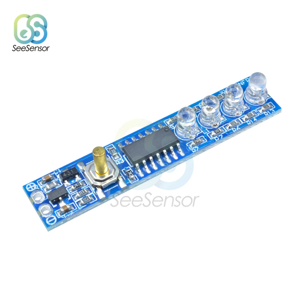 Индикатор емкости литиевой батареи 1S/2S/3S/Φ Светодиодная панель индикатор уровня