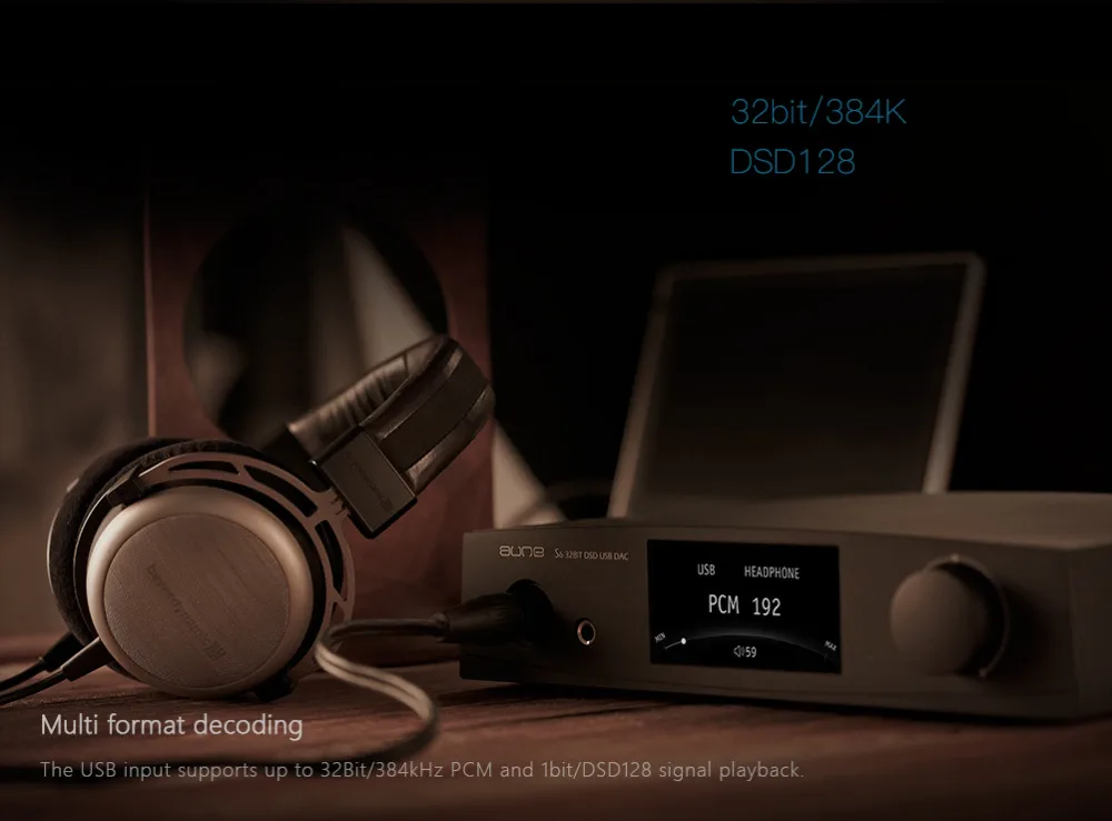 Aune S6 32 бит 384K Blanced DAC DSD128 USB AEC коаксиальный Оптический Усилитель для наушников RCA XLR Powerfual портативный SUB звуковая карта AMP