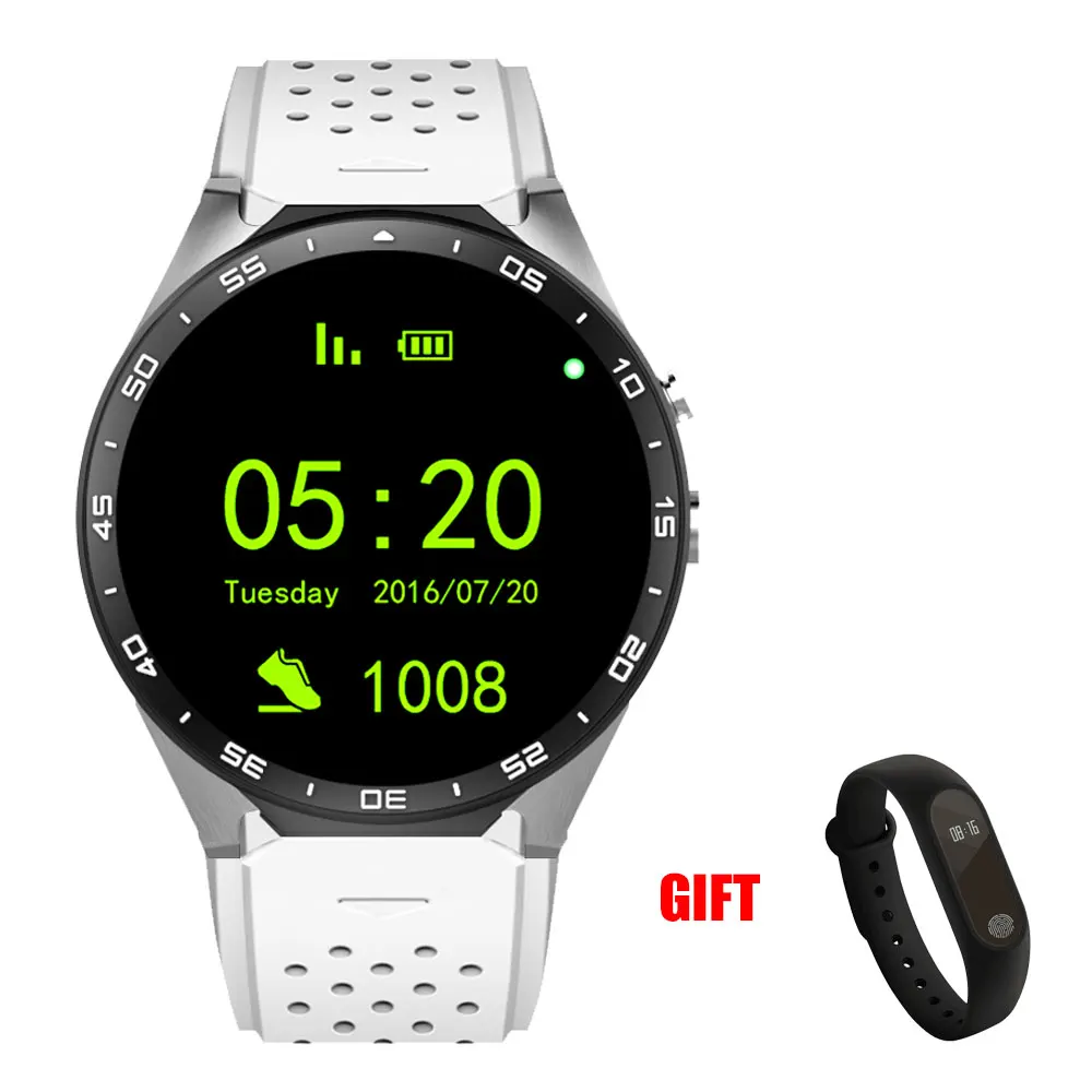 White add Band Kaimorui умные часы KW88/Pro пульсометр шагомер поддержка sim-карты gps wifi смарт-браслет+ M2 смарт-браслет Android и IOS Телефон - Цвет: White add Band