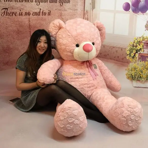 

Fancytrader New 63'' / 160cm Huge Lovely Plush Soft Stuffed Giant Cute Teddy Bear Toy, 2 Colors Available, Free Shipping FT50743