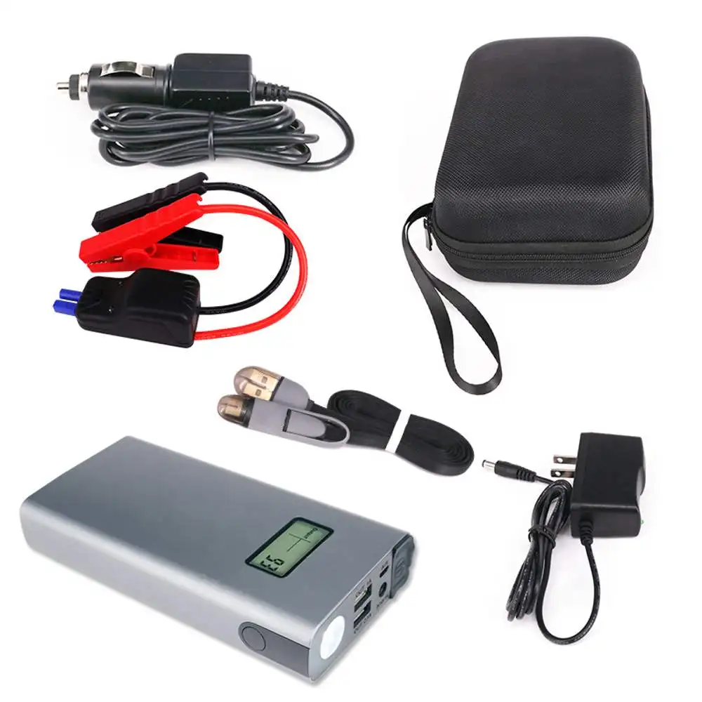 34L 12000mAh автомобильный пусковой стартер PowerSupply Алюминиевый сплав чехол с Универсальный держатель для сотового телефона многофункциональное зарядное устройство для чрезвычайных ситуаций PowerBank
