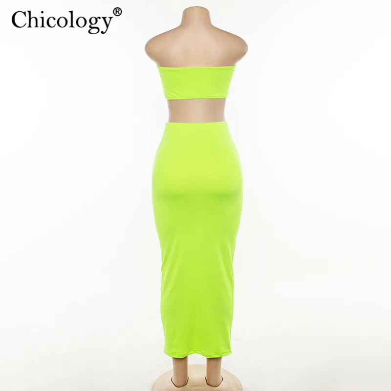 Chicology boob Топ волчки макси юбкой юбка 2 из двух частей комплект набор s 2019 летнее
