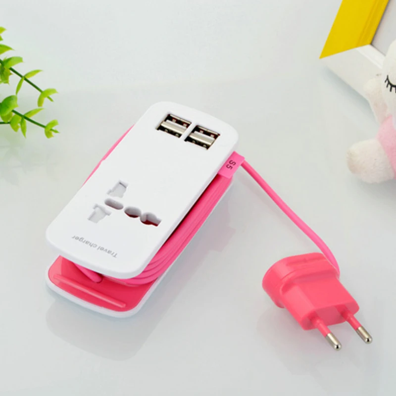 Универсальный 4 способа Мульти USB мобильный телефон концентратор Зарядное