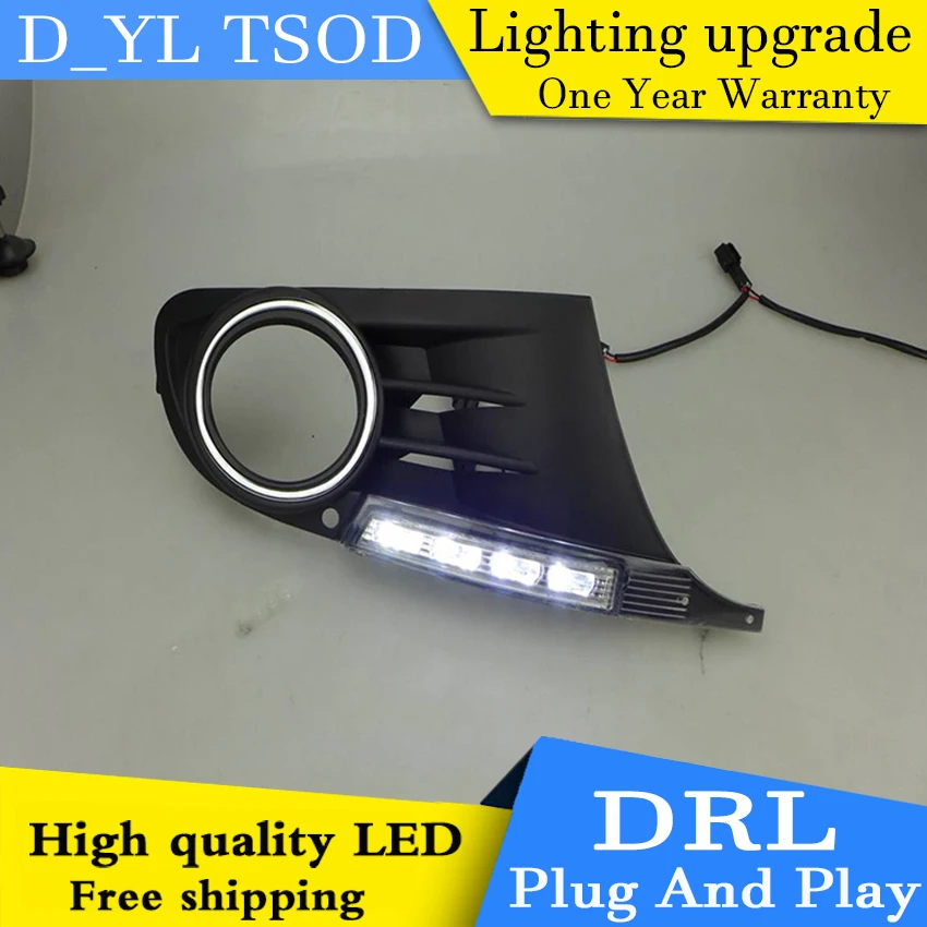 Автомобильный Стайлинг для VW Гольф mk6 2009-2012 светодиодный DRL 6 Высокая яркость