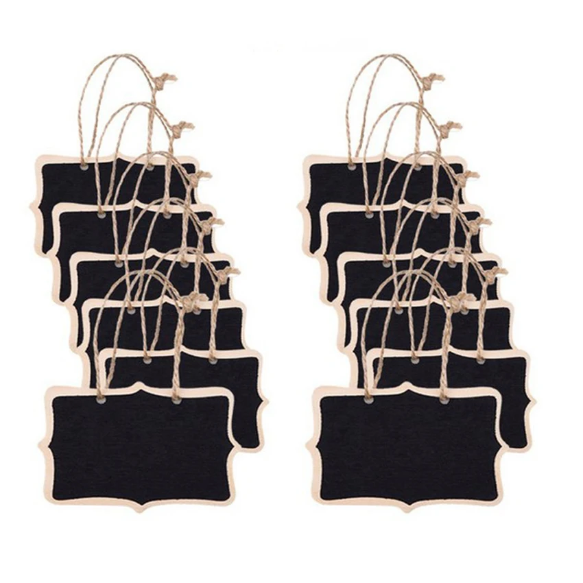 

20 шт./лот декоративная деревянная доска с зажимом для сообщений, деревянная многоразовая доска с веревкой 6*8 см, оптовая продажа