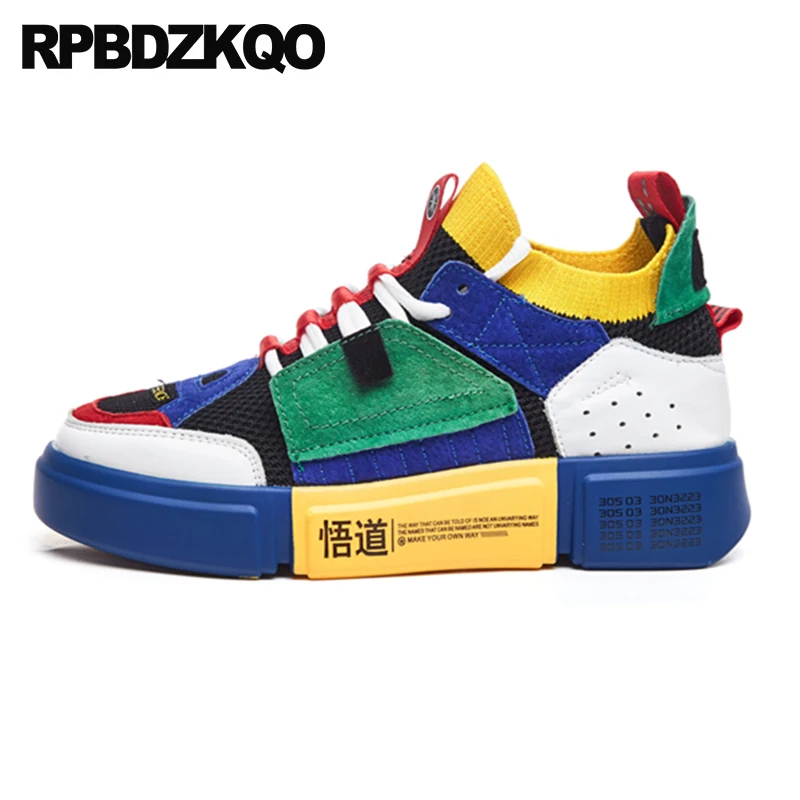 Эластичные криперы на толстой подошве женские кроссовки увеличивающие рост