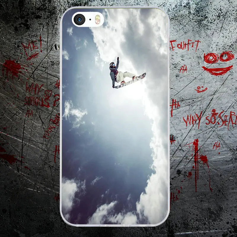 Чехол для iphone 6 Snow Or Die Ski Snowboard мягкие силиконовые чехлы из ТПУ iPhone X 7 6s 8 Plus 5 5S SE 5C 4 4S
