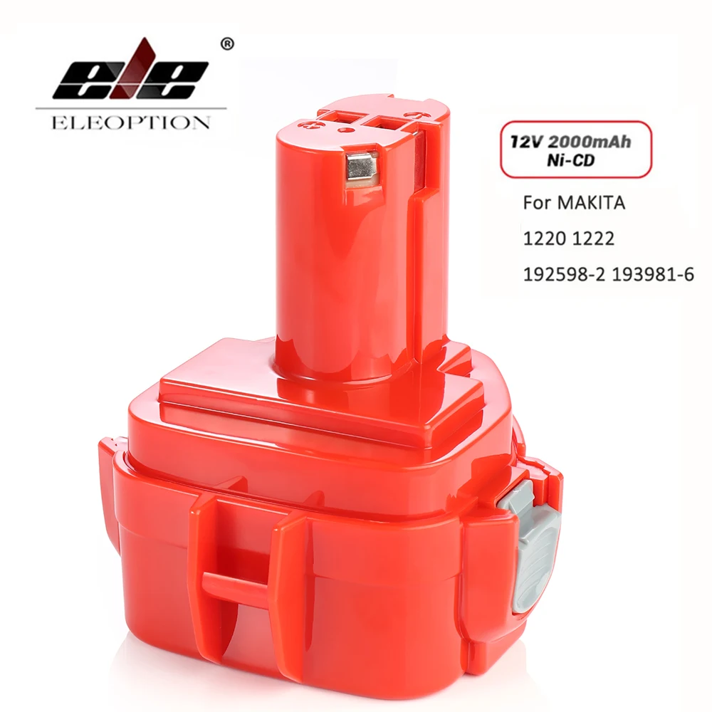 ELEOPTION 2000 мАч 12 V Ni CD 2.0Ah Замена Мощность инструмент Батарея для Makita PA12 1220 1233 1201 1222 1223