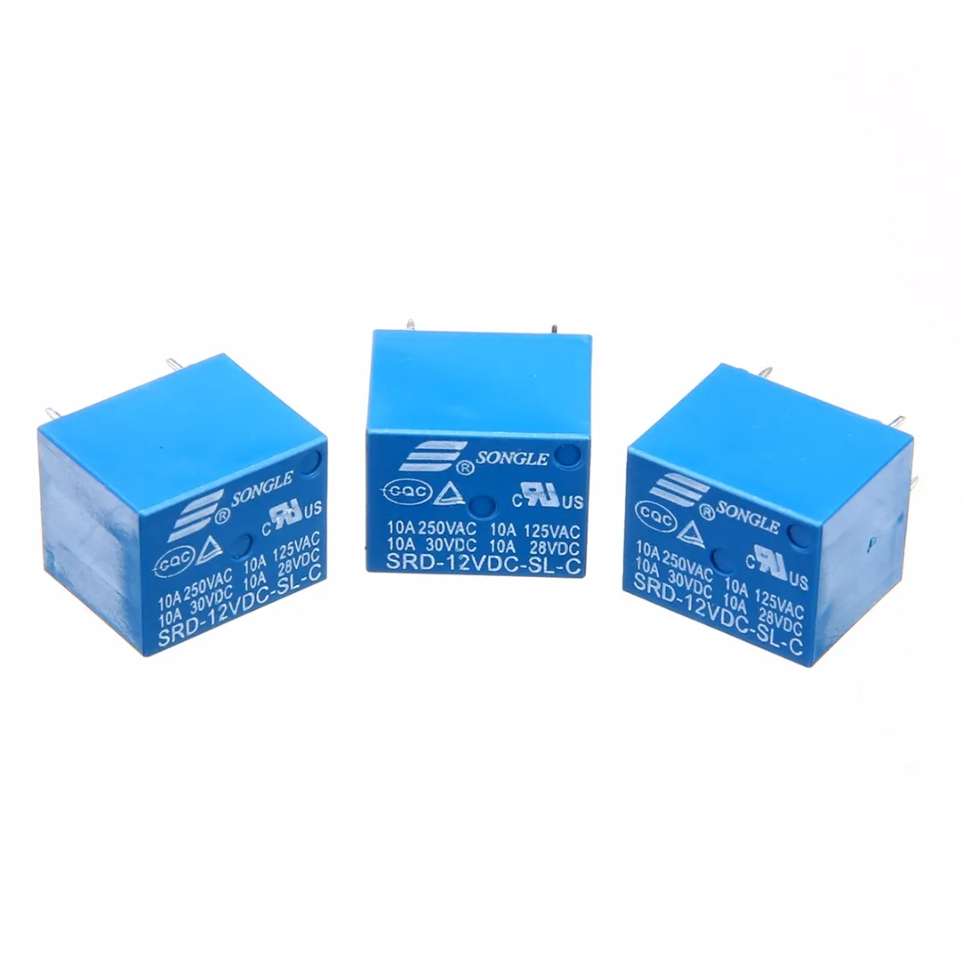 5 предметов в лоте 10 шт./лот SRD 12VDC SL C синий Мощность реле T73 12V 10A Pin Mayitr