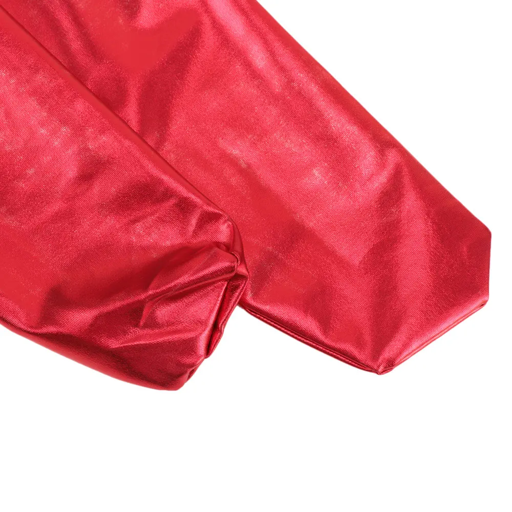 Сексуальные черные и красные чулки из искусственной кожи модные эластичные