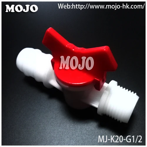 

Free shipping!(10pcs/Lots) MJ-K20-G1/2 Water valve for barb:20mm to Male thread:G1/2" diameter garden irrigation water faucet