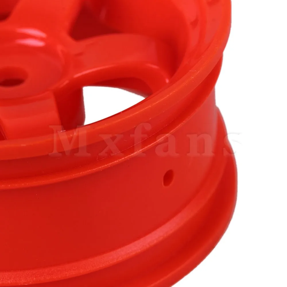 Mxfans 4x RC1:10 пластиковый обод колеса Star с отверстиями 12 мм черный цвет|plastic car rims|wheel hex