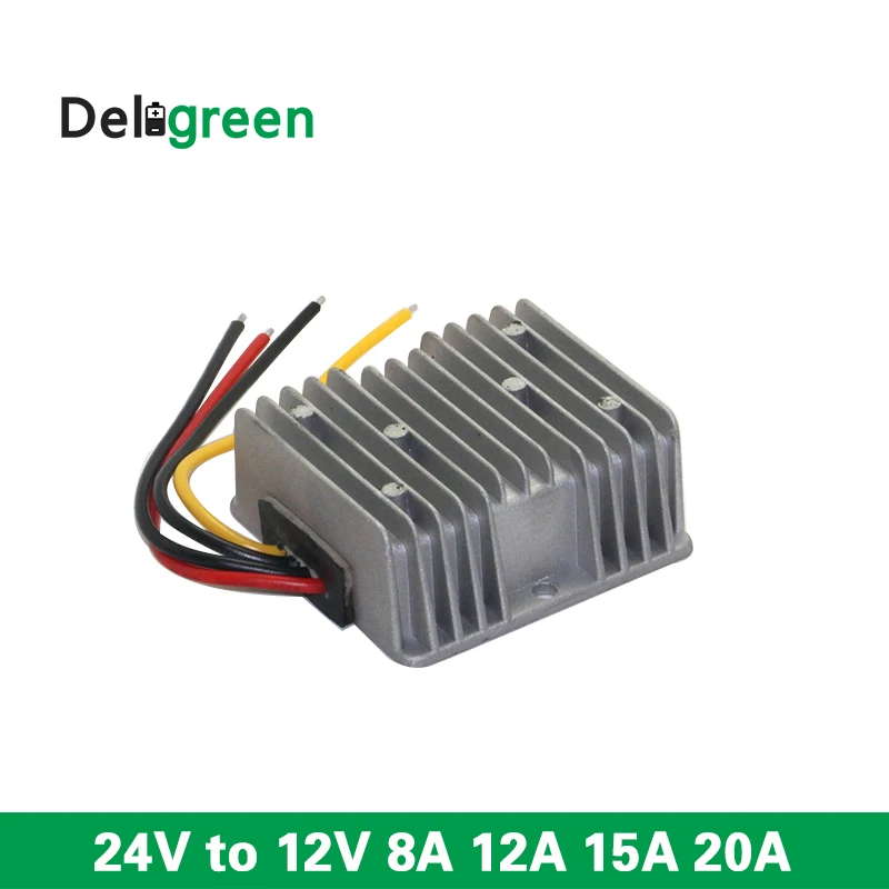 DC24V к DC 12V8A 12A 15A 20A понижающий модуль питания Регулятор водонепроницаемый