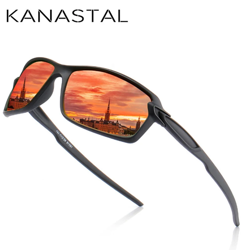KANASTAL фирменный дизайн Для мужчин солнцезащитные очки мужские для вождения