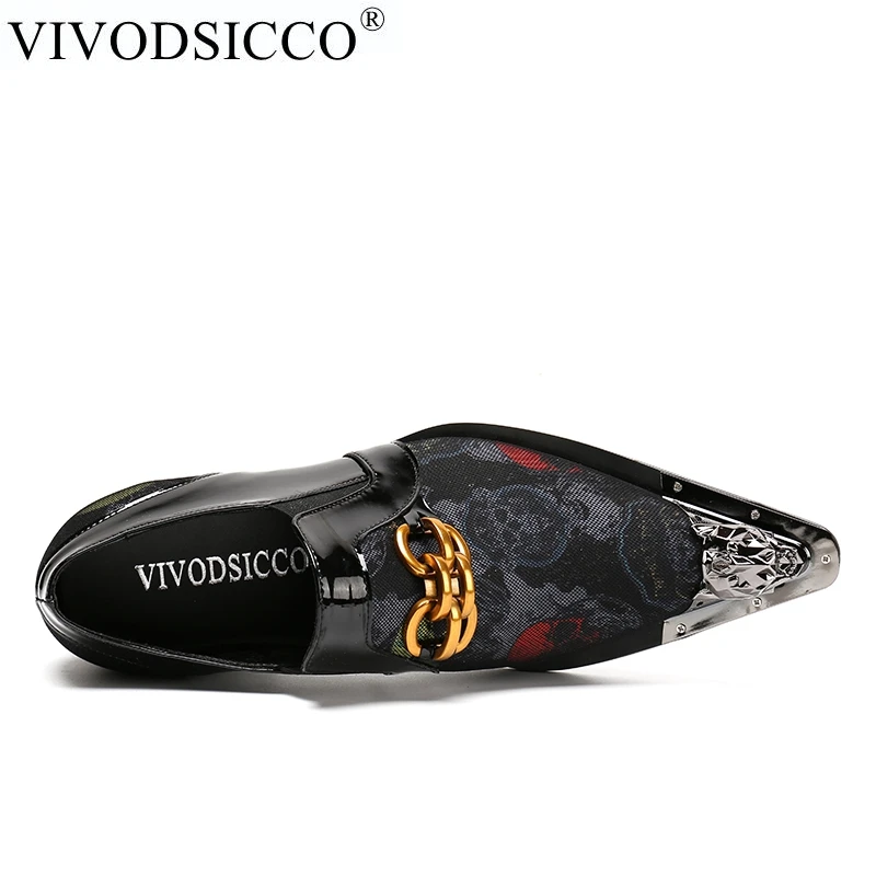 VIVODSICCO/Классические Мужские модельные туфли в деловом стиле; обувь из лакированной кожи; мужские оксфорды на плоской подошве; Свадебная обувь для вечеринок; итальянская официальная обувь