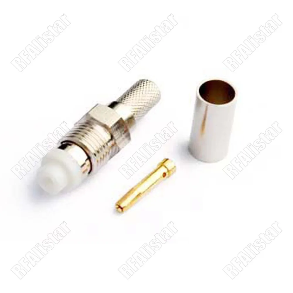 FME Crimp Jack Female RF Coaxial Connector for LMR195 RG58 RG400 RG142 Cable | Обустройство дома